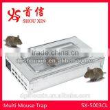 Multi Catch Metal Humane Pest Control Products for Mouse Trap SX-5003CL