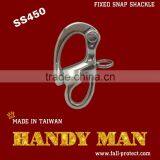 SS450 Stainless Steel 316 Fixed Snap Shackle thumbnail-1