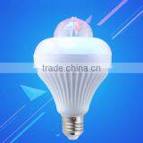 IPO Auto Mini Party Light Stage Lighting LED Bulbs E27 3W Bulb Full Color RGB LED Plastic Rotating Lamp thumbnail-3