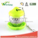 WCA290 New Style Silicone Tea Infuser Tea Strainer Tea Ball Tea Tools With Chain and Hook thumbnail-1