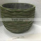 Green Colour in Simply Design Cement Flower Pot for Garden Deco thumbnail-2