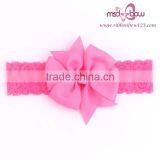 Purple Grosgrain Ribbon Headbands for Baby Girls thumbnail-3