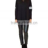 2015 New Fashion Round Neck Long Sleeve Polo Womens T-shirt Wholesale thumbnail-2