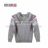 Hooded Long Sleeve 100% Cotton Knitting Girls Sweaters Collection thumbnail-2