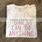 Wholesale Cheaper Custom Girls Logo T-Shirt Made In China thumbnail-2
