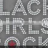 Black Girls Rock Rhinestone Iron on T Shirt Transfer thumbnail-2