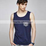 Custom Casual Embroidery 100%cotton Tank Tops