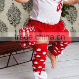 Wholesale Christmas Baby Clothing Set Red Bloomer Skirt White Bubble Leggings thumbnail-2