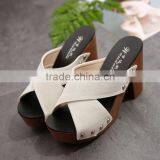 Zm50244b Summer New Style Lady Shoe Chunky Heels Fashion Sandals Women thumbnail-6