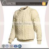 Fashion Classic Pattern Design Mens Pullover Merino Wool Custom Cable Knit Sweater thumbnail-1