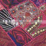 Large Decorative Bedding Pillow Sham Pink Sofa Floor Fancy Cushion India 26x26 thumbnail-2