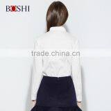 Factory Price For Embroidered Flower Of Ladies Casual Double Breasted Shirt thumbnail-3