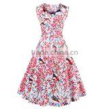 Walson 2017 Sleeveless Printed Summer Women Dresses thumbnail-2