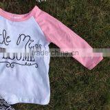 Full Stock Aztec Otufits Children Set "Awesome" Long Sleeves Kids Clothing Pants Boutique Girls Clothes With Headband Sets thumbnail-5