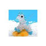 4mm Bicone Crystal Beaded Horse 3d Animal Iphone Charm thumbnail-2