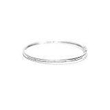 Hong Kong 14K Diamond Bangle thumbnail-1