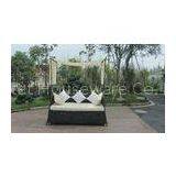 Comfortable Hand-Woven Outdoor Rattan Daybed For Garden / Patio