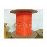 MM DX 62.5 3.0mm Bulk Fiber Optic Cable Cords With 80N Tensile Strength , Yellow / Orange thumbnail-1