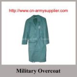 Wool Acrylic Polyester Army Military Wool Overcoat