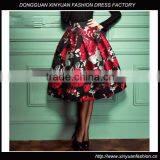 Hot Sale Latest Ladies Long Skirts Floral Printed Tutu Skirts,Fashion Floral Printed Long Tutu Skirts For Ladies thumbnail-1