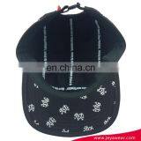 Wholesale Black 5 Panel Hip Hop Snapback All Kinds of Hat and Cap Printed Cap thumbnail-5
