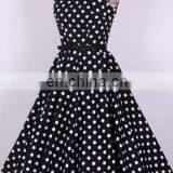 Red White Polka Dots uk Vintage Designer Bridesmaid Dresses Online thumbnail-3