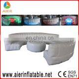 Inflatable Round Sofa With LED Light, Colorful Led Light Inflatable Sofa Bed, Led Inflatable Party Sofa