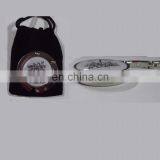 Folding Round Shape Popular Purse Hanger With Your Own Offset Printing Logo With Velvet Pouch