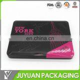 2015 Fancy Black Empty Chocolate Tin Box for Chocolate or Food Packaging Tin Case Wholesale