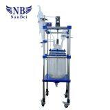 Lab Double Layer Jacketed Glass Chemical Mixing Reactor thumbnail-3