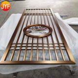 JYFQ0100 Shopping Mall Hall And Dining Metal Panels Stainless Steel Room Divider Cut Decorative Interior Metal Screen Partition thumbnail-3