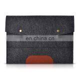 Custom11 13 13.3 13.5 14 15 17 17.3 18 19 20 Inch Grey Felt Laptop Sleeve for Marcbook thumbnail-1