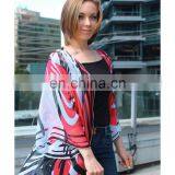 Зебра пляжный кимоно-кадиган летнее шифоновое пляжное платье-капюшон для купальника, легкая длинная пляжная одежда для каникул thumbnail-6