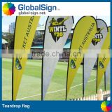 Shanghai GlobalSign sublimation printed teardrop banners/bow flag