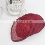 Wholesale Millinery Hat Base Red Drop Fascinator Base thumbnail-2