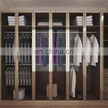 Modern Fitted Glass Door Luxury Wooden Wardrobes/Bedroom Wardrobe Designs With LED thumbnail-5