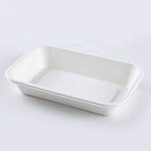 New Hot Disposable Biodegradable 24OZ TRAY Bagasse Food Box Take Away Sugarcane Container thumbnail-2