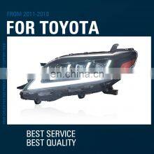 MAICTOP High Quality New Style Three Eye Lens Led DRL Headlight Headlamp for To-yota Sienna 2016-2020 USA Type thumbnail-2