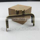 Square Bronze Color Metal Purse Frame Handle for Generous and Aristocratic Purse thumbnail-2