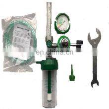 Hospital Bedhead Unit Wall Mounted Medical Oxygen Regulator With Flowmeter Humidifier Bottle