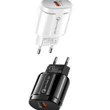 Factory Universal QC 3.0 USB 5V1A 2A Fast Chargers US EU Plug for Iphone for Huawei for Samsung for Xiaomi thumbnail-1