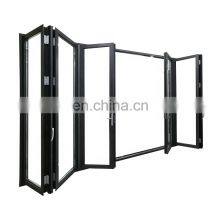 Australia Standard Exterior Tempered Glass Aluminum Folding Door for Home