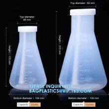 50ml 100ml 250ml 500ml 1000ml Laboratory Narrow Neck Plastic Erlenmeyer Flask, Narrow Neck Flask Erlenmeyer Flask With Lid thumbnail-5