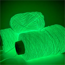 2024 Hot Sale New Yarn 2mm Thick Luminous Roving Glow Yarn in the Dark thumbnail-3