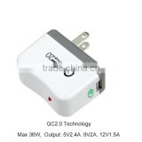 Universal Quick Charge 2.0 Travel Charger USB Wall Adapter