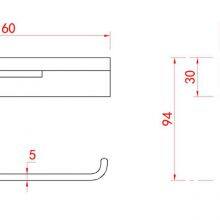 Toilet Paper Holder 304 Stainless Steel Paper Shelf Washroom Paper Box Model 8009A thumbnail-4