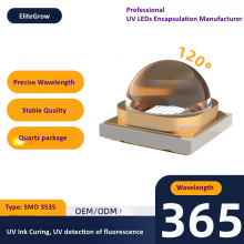 Ceramic Based Holder High Power UVB UVA UVC IR Leds Leds 365nm 260nm 310nm 880nm 1080nm for Ink Curing Sterilization Horticulture Medical Therapy thumbnail-1