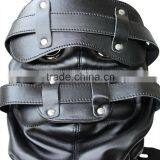 Heavy Duty Padded Locking Leather Hood thumbnail-4