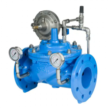 Flow Control Valve With Integrated Pressure Gauge for HVAC System Balancing thumbnail-1