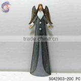 Large Angel Statues With Rusty Metal Guardian Angel Statue thumbnail-3
